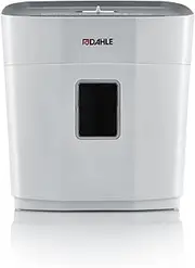 Dahle PaperSAFE 100 Paper Shredder (5 Sheets, Oil-Free, Jam Protection, Cross-Cut, for Home-Office) Grey, 36.6 x 34.7 x 21.7cm