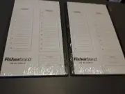 2 FISHER BRAND CARDBOARD MICROSCOPE SLIDE STORAGE TRAYS 20 3x1" SLIDES 12-587-10