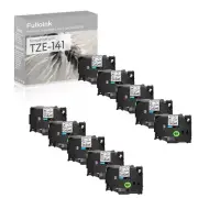 10PK Fits Brother PT-P700 Label Maker Tape TZ TZe 141 Clear 3/4" for File Folder