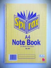 3 X [Spirax A4 Note book 120pages No.595] + Free GIFT