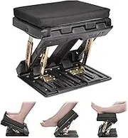 Stansom Foot Rest Under Desk Adjustable, Ergonomic Footrest with Massage, Comfortable Sturdy Leg Rest Height Adjustable for Home Office