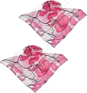 [OATIPHO] and Neck Veil Neck Scarf Chiffon Cvoer Riding Veil Ear Hanging Scarf Sun Scarf Bandana Chiffon Hijabs Cozy Scarf for Women Floral Veil Dust Jogging Black