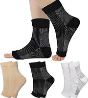[badaren] 3 Pairs of Plantar Fasciitis Orthotic Ankle Support Socks