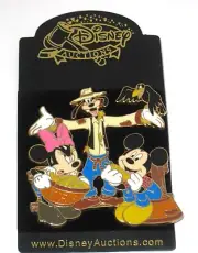 LE 100 Disney Auction Pin ✿ Mickey Minnie Goofy Scarecrow Crow Autumn Basket NEW