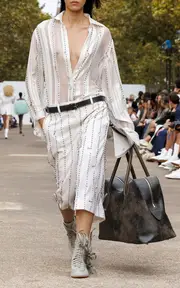 [Stella McCartney] Extra Large Muddy Trompe O' Loeil Print Top Handle Bag