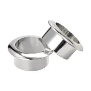 Desk Grommet 30mm for Organizing and Protecting Cord Nylon Silver Tone 3Pack
