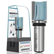 KEENTECH Router Bits 1/2" Shank, Flush Trim Router Bit, Top Bearing Carbide