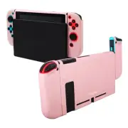 Dockable Case For Nintendo Switch Console & Joy-con Soft TPU Skin Cover, Pink