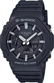 Casio G-Shock GA2100-1A Carbon Core Guard Black Analogue & Digital Men's Watch