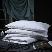 Three Geese Adjustable Layer Goose Feather Pillow,Assembled Bed Pillow,100% S...