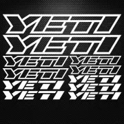 FITS Yeti Vinyl Decals Stickers Sheet Bike Frame Cycle Cycling Bicycle Mtb