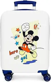 [Disney] Joumma Mickey & Minnie Cabin Suitcase Multicolor 33 x 50 x 20 cm Rigid 2 kg Combination Lock Side ABS 2 kg 33L Hand Luggage, Multicoloured, One Size, Cabin Suitcase