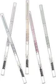 WOFASHPURET 5Pcs Thin Eyebrow Pencils with Brush Double Headed Automatic Brow Makeup Pens Natural Milk Tea and for Effortless Eyebrow Shaping