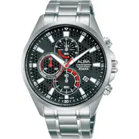 在飛比找ETMall東森購物網優惠-ALBA 雅柏 ACTIVE 酷炫三眼計時腕錶-VD57-X