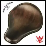Spring Seat Chopper Bobber Harley Sportster Honda Yamaha 12x13 Brown Leather