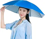 UV Protection Umbrella,Fishing Umbrella Hat with Elastic Band | UV Protection Adjustable Headwear for Fishing Golf Camping Beach Gardening Sunshade