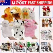 3/4/6PCS Hand Puppet Working Mouth Soft Plush Doll Show Playtime School Kid Toy