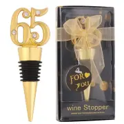 24 Pack 65th Birthday Favors For Guests 65 Years Old Wine Bottle Sioppers Wit...