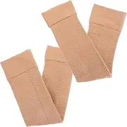 Healvian 1 Pair Arm Guard UV Sleeves Arm Compression Sleeve Grip Sleeves for Women Cuff Wraps Kit Sleeves Men Brace Forearm Grounding Wrist Strap Compression Arm Sleeves Cover Nylon Beige