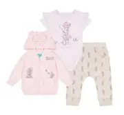 Minnie Mouse Baby 3-Piece Soft Jacket Jogger Bodysuit Set Size 24 Months NWT