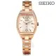 【SEIKO 精工】LUKIA 環保太陽能 不鏽鋼手錶 銀粉x鍍玫瑰金 26mm(V137-0CE0V.SUT356J1)