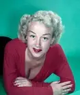 Model With Decolletage A Wavy Haired Blond Model With Green Eyes A- Old Photo