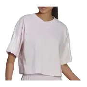 Adidas oversized open back Bubblegum pink Athletic yoga exercise top NWT Size L