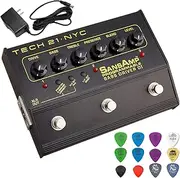 Tech 21 PBDR SansAmp Programmable Bass Driver DI Bundle with Power Supply and Dunlop Pick Pack