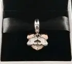 Disney Pandora Mickey Mouse Double Dangle Silver Charm Be Yourself