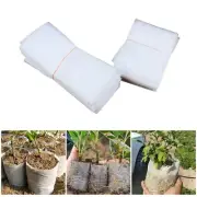 100Pcs Seed Starter Bags Small Nonwoven Nursery Plant Grow Bags Fabric Seedling