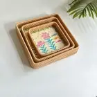 3pcs Colorful Fruit Tray Nordic Style Square Tray Wedding Party