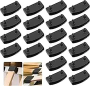 AOMiGT Bed Slat Frame Caps, 20 Pieces Slatted Frame Holders, Plastic End Cap Holders, Replacement Slatted Frame Holders for Beds, Furniture Accessories for Holding and Securing Wooden Slats, Slatted