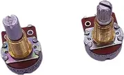 Lockmaner 2PCS Potentiometer Splined Small Pot Electric Amp Tone Volume 18MM Shaft Parts