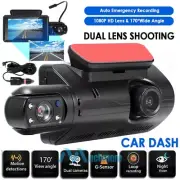 1080P Car Dash Cam Front/Rear/Inside Video Recorder Camera G-sensor Waterproof