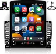 WENMENGDE 9.7inch 2+32GB IPS Vertical Screen Android Car Radio Audio Video Stereo Player for 2Din Raido Model with CarPlay Android Auto WiFi BT MirrorLink Split Screen PIP GPS Navigation