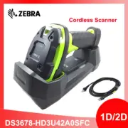 Zebra DS3678-HD3U42A0SFC Bluetooth Wireless Barcode Scanner w/ Cradle+PSU+Cable