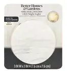 Better Homes & Gardens Marble LED Soft White Night Light, Dusk To Dawn Sensor