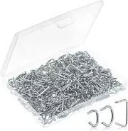 Mr. Pen- Galvanized Hog Rings, 1/2", 3/4", 3/8", 375 Pcs, Hog Rings Upholstery,