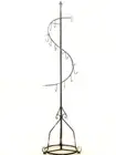 Hand Iron Spiral Coat Hat Bag Scarf Hanger Shop Display Stand 178cm BLACK