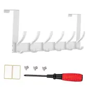 Over The Door Hooks, 12 Hooks Over The Door Hanger Hook, 15.5" L x 4.5" H Over