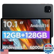 Android Tablet, 10.1 inch Android 14 Tablet, Octa-core Processor, RAM 12GB, R