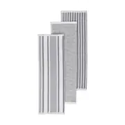 3 Pack Grey Stripe Tea Towels