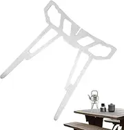 Fire Pit Base - Stainless Steel Foldable Camping Pot Stand | Multifunction Detachable Grill Accessories Foldable Cooking Tools for Pans BBQ Hiking
