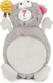 Action Plush Squirrel Animated Squeaky Dog Toy Chew Guard Technology Gray