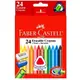 FABER-CASTELL 三角粗芯擦擦蠟筆/ 24色 eslite誠品