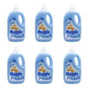 6x Huggie Fabric Conditioner Classic Blue Front & Top Loader Softens Clothes 2L