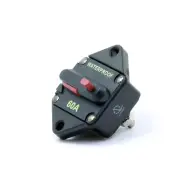 Lumision Waterproof DC Circuit Breaker Panel Mount Resettable 12-48VDC 60A