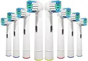 [PEAKTREND] 8 Pcs Replacement Toothbrush Heads Compatible with Oral B Braun, Professional Electric Toothbrush Brush Heads Refills for Oral-B Pro 500/750/1000/1500/3000/3757/5000/7000/7500/8000