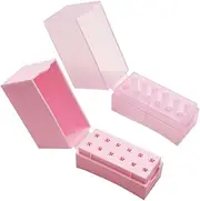 2pcs Manicure Set Storage Box for Nail Drill Bits Polishing Head Organizer Case