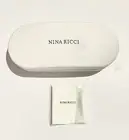 Nina Ricci Glasses Case – White – Ex-Display with Dents & Marks – 16.6x6x3.5 cm